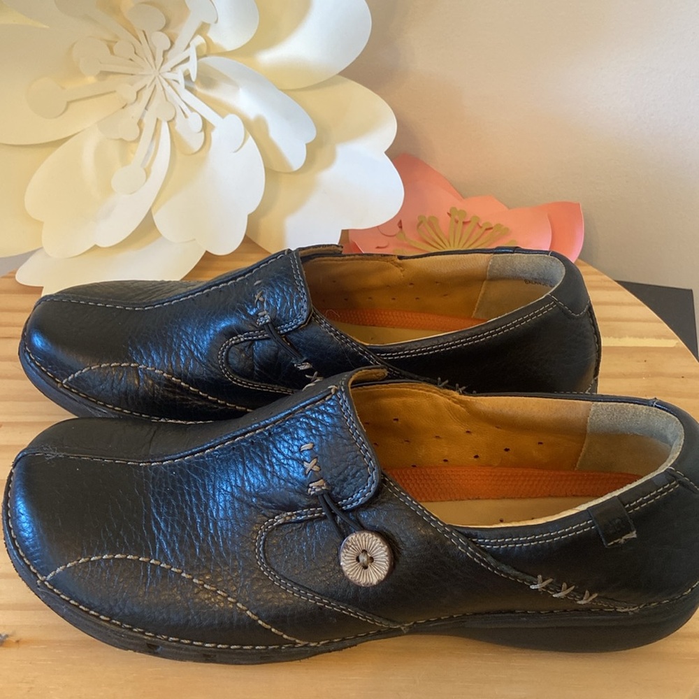 Clarks Unstructured 85071 Un Loop Black Leather L… - image 2